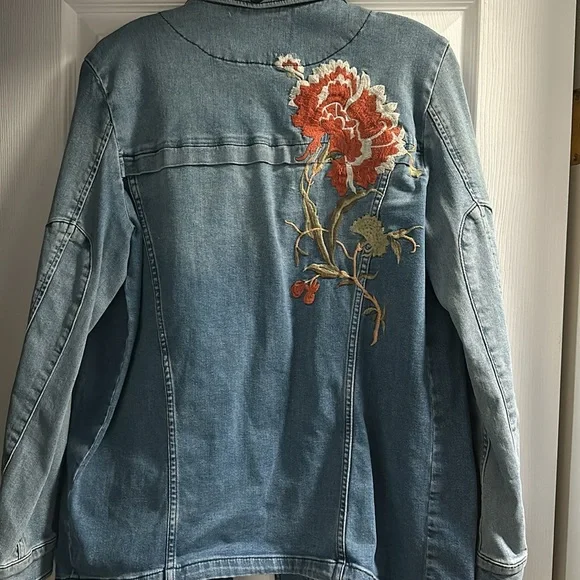 Pilcro Embroidered Jean Jacket - Picture 8 of 8